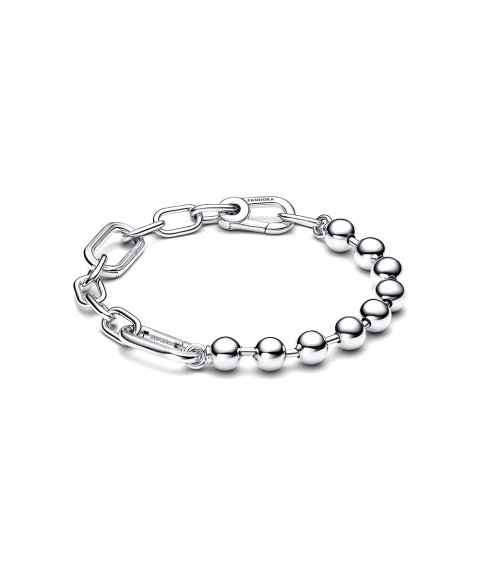 Pandora ME Metal Bead and Link Chain Joia Pulseira Mulher 592793C00