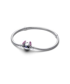 Pandora Disney Stitch Snake Chain Joia Pulseira Mulher 593738C01