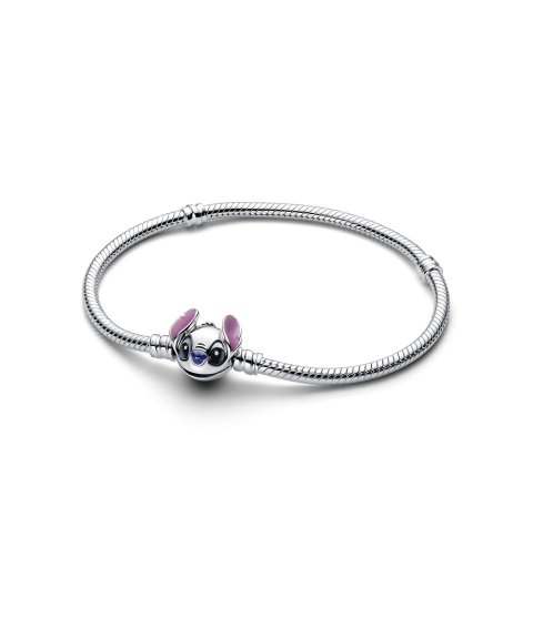 Pandora Disney Stitch Snake Chain Joia Pulseira Mulher 593738C01