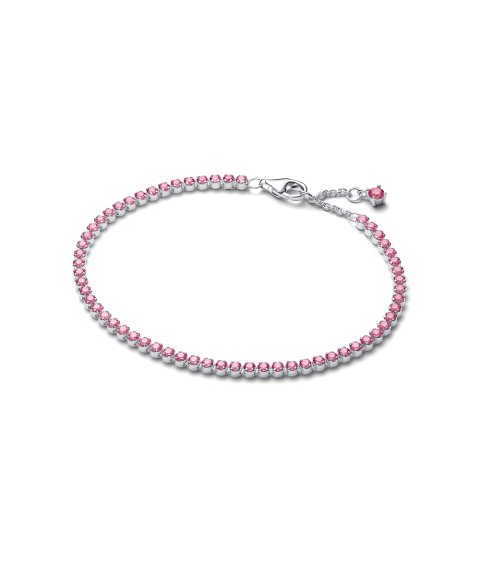 Pandora Sparkling Tennis Pink Joia Pulseira Mulher 593927C02