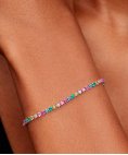 Pandora Rainbow Tennis Joia Pulseira Mulher 593927C03