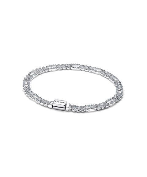 Pandora Oval Cuban Chain Joia Pulseira Mulher 594227C01