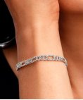 Pandora Oval Cuban Chain Joia Pulseira Mulher 594227C01