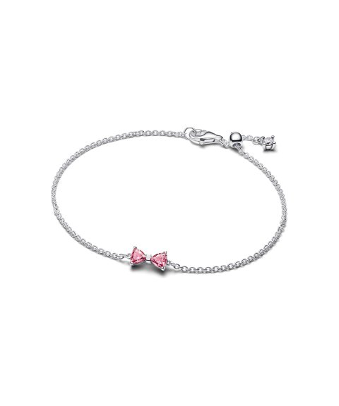 Pandora Sparkling Pink Bow Joia Pulseira Mulher 594234C01