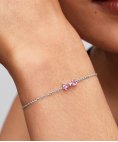 Pandora Sparkling Pink Bow Joia Pulseira Mulher 594234C01