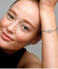 Pandora Moments Barrel Clasp Snake Joia Pulseira Mulher 594593C00