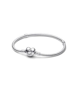 Pandora Moments Heart and Snake Joia Pulseira Mulher 594594C00