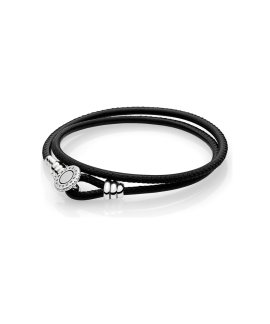 Pandora Moments Double Leather Joia Pulseira Mulher 597194CBK