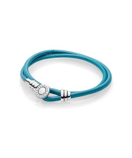 Pandora Moments Double Leather Joia Pulseira Mulher 597194CTQ