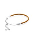 Pandora Moments Sliding Golden Tan Joia Pulseira Mulher 597225CGT-2 Pandora Moments Sliding Golden Tan Joia Pulseira Mulher 597225CGT-2