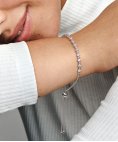 Pandora Sliding Pink Clear Joia Pulseira Mulher 598517C02 Pandora Sliding Pink Clear Joia Pulseira Mulher 598517C02