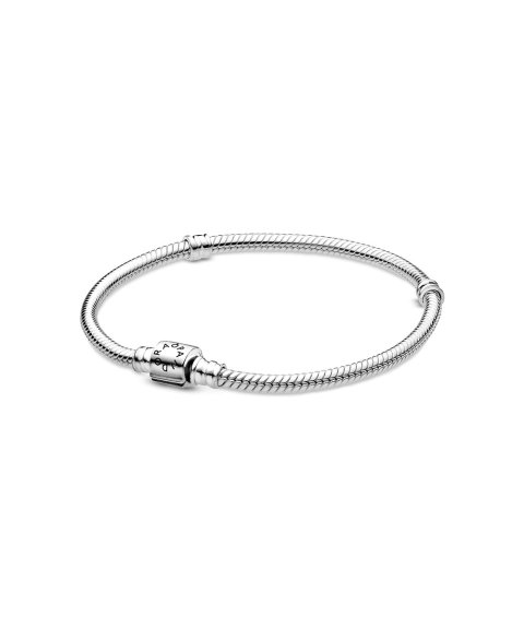 Pandora Moments Barrel Clasp Snake Joia Pulseira Mulher 598816C00