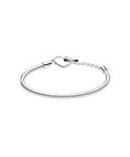 Pandora Moments Heart T-Bar Snake Joia Pulseira Mulher 599285C00