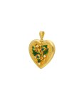 DonaZinda Arte Nova Joia Pendente Colar Ouro 19.2K, Diamantes e Esmeraldas Mulher 603434202