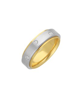 Pereirinha Emoção Joia Anel Aliança Ouro 19.2K e Diamantes Mulher 685BD