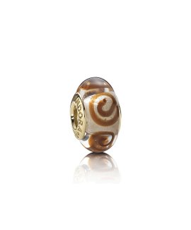 Pandora Brown Swirl Joia Conta Mulher 750515