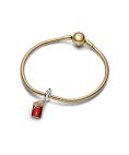 Pandora Red Envelope Joia Conta Pendente Pulseira Mulher 762470C01