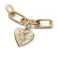 Pandora ME Heart and Rays Medallion Joia Conta Pendente Pulseira Mulher 762691C01