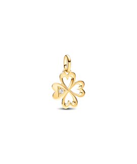 Pandora ME Heart Four-leaf Clover Medallion Joia Conta Pendente Pulseira Mulher 763034C01