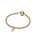 Pandora ME Pink Chakra Heart Mini Joia Conta Pendente Pulseira Mulher 763042C01