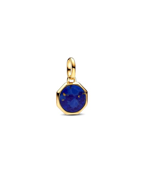 Pandora ME Blue Engravable Mini Medallion Joia Conta Pendente Pulseira Mulher 763388C01