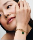 Pandora ME Green Engravable Mini Medallion Joia Conta Pendente Pulseira Mulher 763389C01