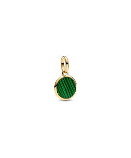 Pandora ME Green Engravable Mini Medallion Joia Conta Pendente Pulseira Mulher 763389C01