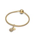 Pandora Sparkling Firework Double Joia Conta Pendente Pulseira Mulher 763512C01