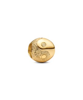 Pandora Mini Textured Yin and Yang Joia Conta Mulher 764045C00