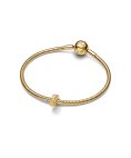 Pandora Ribbed Joia Conta Clip Mulher 764078C01