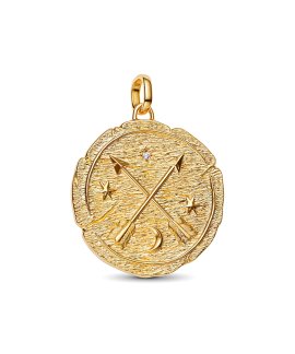Pandora Talisman Crossing Arrows Joia Pendente Colar Medalha Mulher 764084C01
