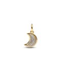 Pandora Sparkling Crescent Moon Joia Conta Pendente Pulseira Mulher 764275C01