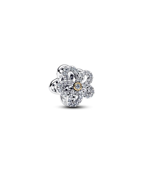 Pandora Pavé Flower Openwork Joia Conta Mulher 764480C01