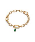 Pandora ME Green Hamsa Hand Mini Joia Conta Pendente Pulseira Mulher 764612C01