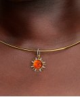 Pandora Swirling Sun Joia Conta Pendente Pulseira Mulher 764703C01