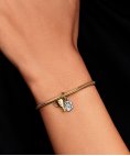 Pandora Engravable Trophy Double Joia Conta Pendente Pulseira Mulher 764715C01