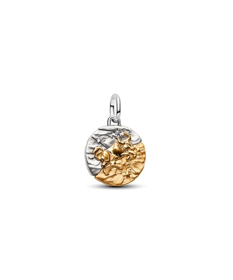 Pandora Talisman Zodiac Taurus Medallion Joia Conta Pendente Pulseira Mulher 764986C01