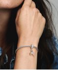 Pandora Hamsa, All-seeing Eye & Feather Spirituality Joia Conta Pendente Pulseira Mulher 768785C01