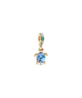 Pandora Sea Turtle Murano Glass Joia Conta Pendente Pulseira Mulher 768939C01