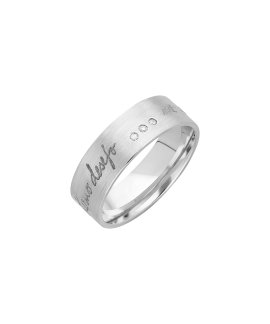Eternis Emoção Joia Anel Aliança Ouro 19.2K e Diamantes Mulher 77027BSFD