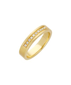 Pereirinha Emoção Joia Anel Aliança Ouro 19.2K e Diamantes Mulher 7703410D