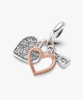 Pandora Heart Padlock Joia Conta Pendente Pulseira Mulher 780087C01