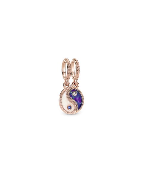 Pandora Rose Splittable Yin and Yang Sparkling Joia Conta Pendente Pulseira Pendente Colar 780098C01 Pandora Rose Splittable Yin and Yang Sparkling Joia Conta Pendente Pulseira Pendente Colar 780098C01