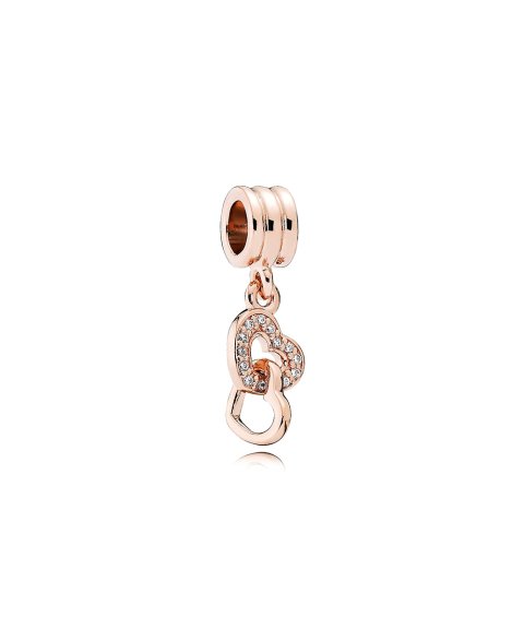 Pandora Rose Interlocked Hearts Joia Conta Pendente Pulseira Mulher 781242CZ