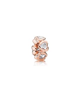 Pandora Rose Sparkling Hearts Joia Conta Mulher 781252CZ