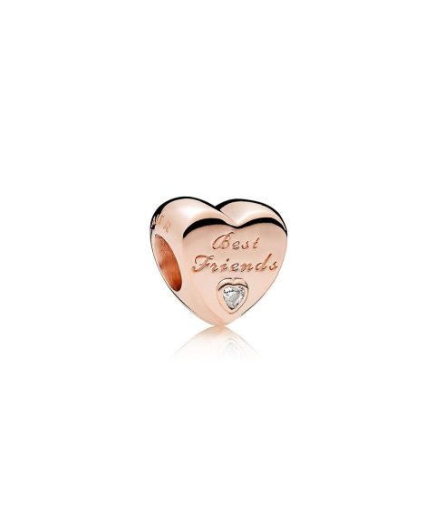 Pandora Rose Friendship Heart Joia Conta Mulher 781727CZ Pandora Rose Friendship Heart Joia Conta Mulher 781727CZ