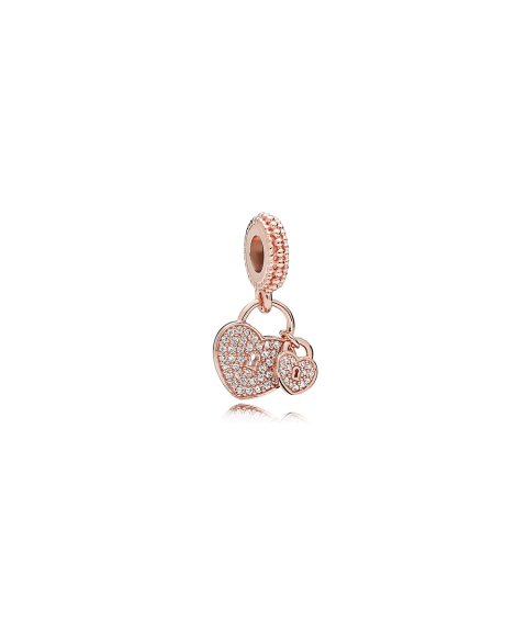 Pandora Rose Love Locks Joia Conta Pendente Pulseira Mulher 781807CZ Pandora Rose Love Locks Joia Conta Pendente Pulseira Mulher 781807CZ