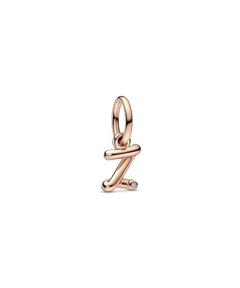 Pandora Rose Letter Z Script Alphabet Joia Conta Pendente Pulseira Mulher 782457C01