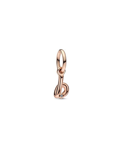 Pandora Rose Letter B Script Alphabet Joia Conta Pendente Pulseira Mulher 782459C01 Pandora Rose Letter B Script Alphabet Joia Conta Pendente Pulseira Mulher 782459C01
