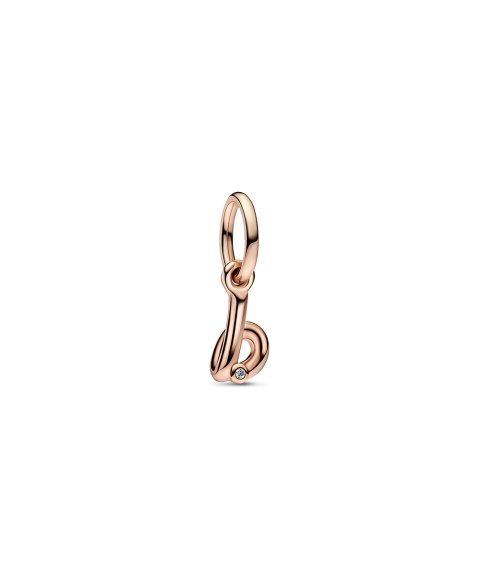 Pandora Rose Letter B Script Alphabet Joia Conta Pendente Pulseira Mulher 782459C01